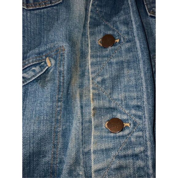 1970s Wrangler Art Denim Jacket, Western, Hippie vintage sz 32 (xs or s) - Picture 8 of 10